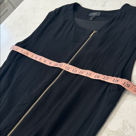 J.Crew Black Asymmetrical Jumpsuit EUC Size 8 - Picture 9 of 16